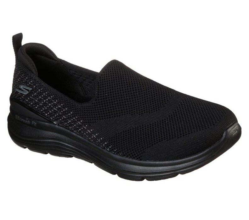 Skechers Dam Svarta Slip On - Gowalk Stretch Fit - Special Day - Sverige (NXQLF-1756)